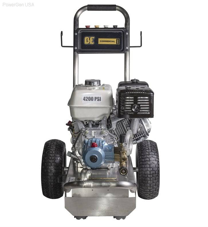 Pressure Washers - BE Power 4200 PSI  3.9 GPM Gas Pressure Washer With Honda GX390 Engine And CAT Triplex Pump