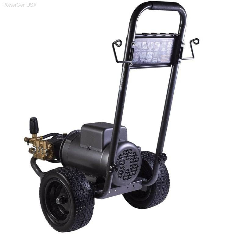 Pressure Washers - BE Power Equipment 2000 PSI 3.5 GPM Electric Pressure Washer With Baldor Motor And AR Triplex Pump