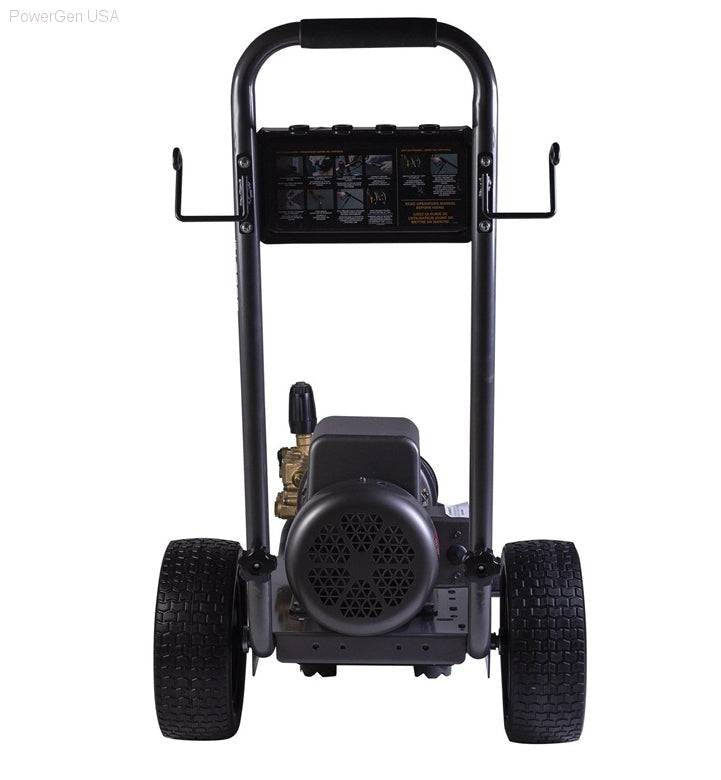 Pressure Washers - BE Power Equipment 2000 PSI 3.5 GPM Electric Pressure Washer With Baldor Motor And AR Triplex Pump