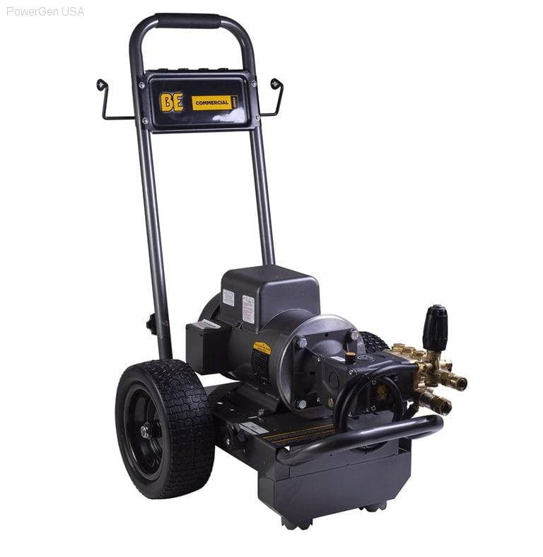 Pressure Washers - BE Power Equipment 2000 PSI 3.5 GPM Electric Pressure Washer With Baldor Motor And AR Triplex Pump