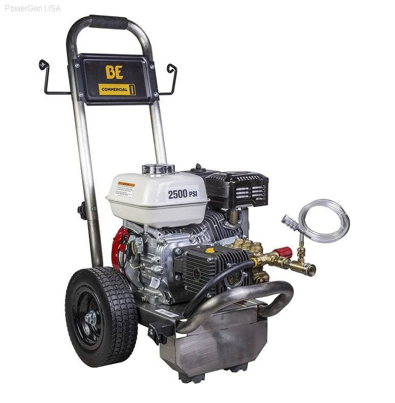 Pressure Washers - BE Power Equipment 2500 PSI  3.0 GPM Gas Pressure Washer With Honda GX200 Engine And Comet Triplex Pump