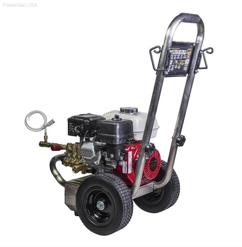 Pressure Washers - BE Power Equipment 2500 PSI  3.0 GPM Gas Pressure Washer With Honda GX200 Engine And Comet Triplex Pump