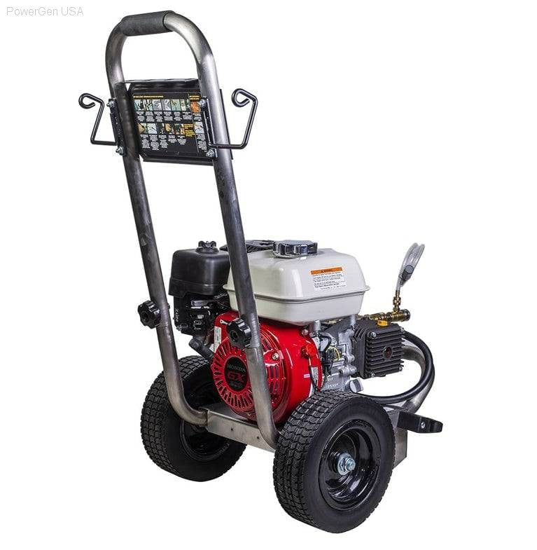 Pressure Washers - BE Power Equipment 2500 PSI  3.0 GPM Gas Pressure Washer With Honda GX200 Engine And Comet Triplex Pump