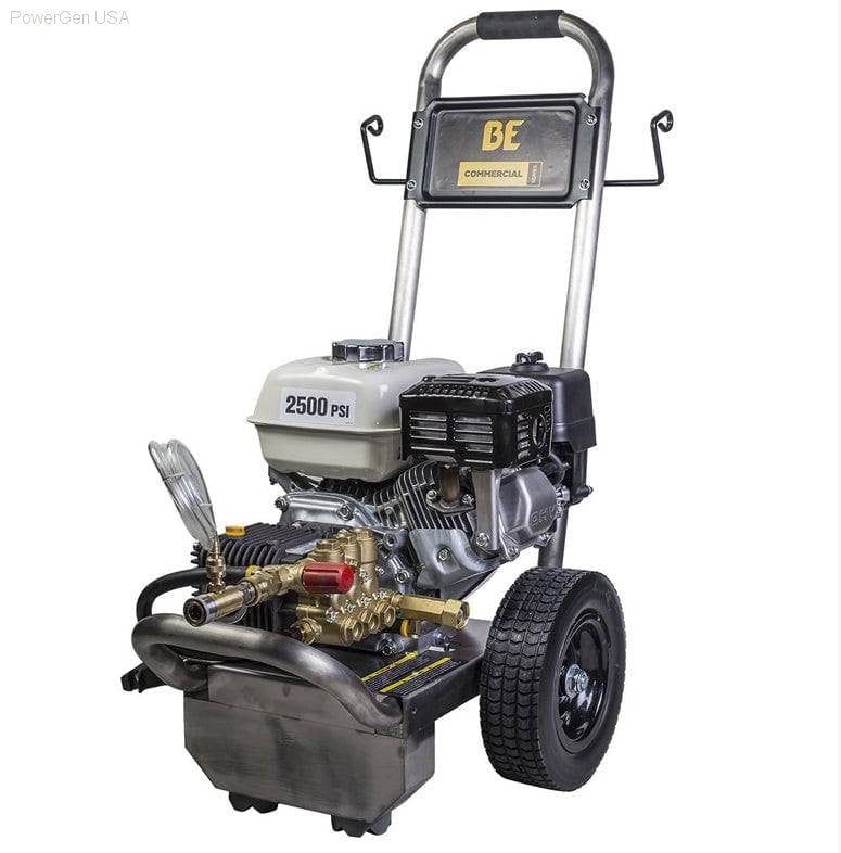 Pressure Washers - BE Power Equipment 2500 PSI  3.0 GPM Gas Pressure Washer With Honda GX200 Engine And Comet Triplex Pump