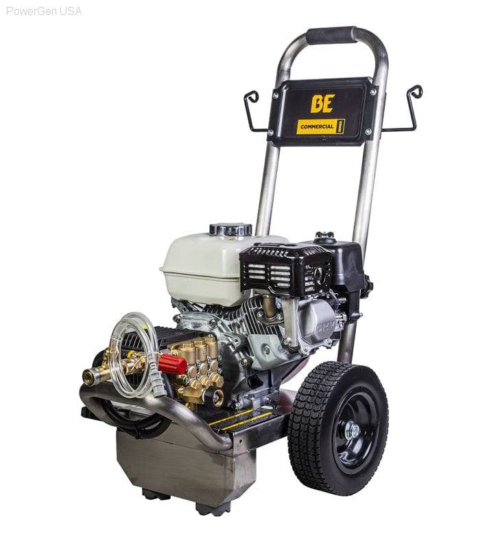 Pressure Washers - BE Power Equipment 2500 PSI  3.0 GPM Gas Pressure Washer With Honda GX200 Engine And General Triplex Pump