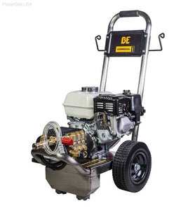 Pressure Washers - BE Power Equipment 2500 PSI  3.0 GPM Gas Pressure Washer With Honda GX200 Engine And General Triplex Pump