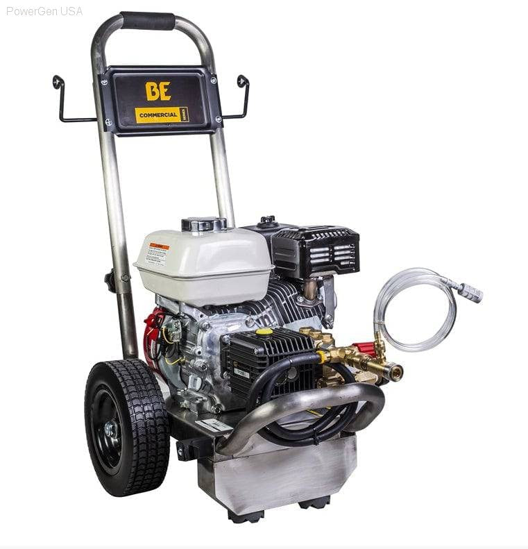 Pressure Washers - BE Power Equipment 2500 PSI  3.0 GPM Gas Pressure Washer With Honda GX200 Engine And General Triplex Pump