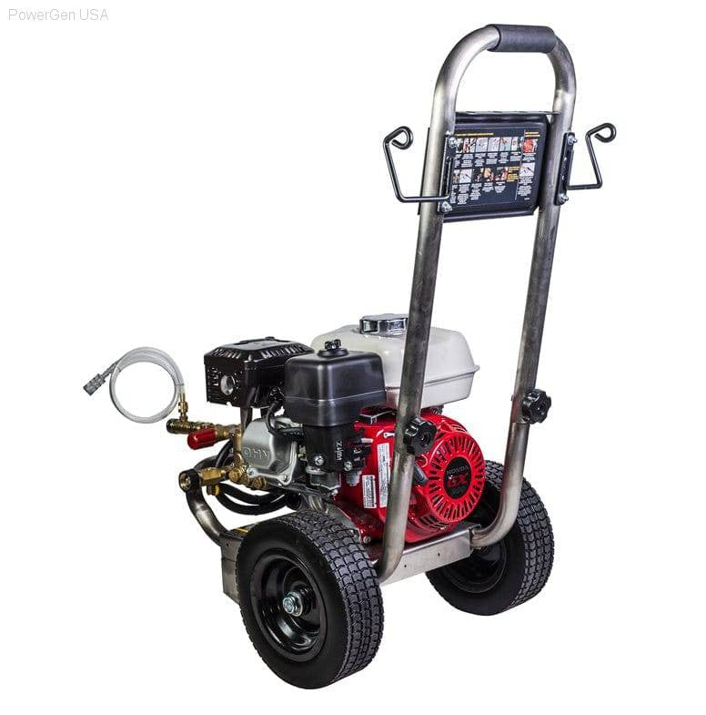 Pressure Washers - BE Power Equipment 2500 PSI  3.0 GPM Gas Pressure Washer With Honda GX200 Engine And General Triplex Pump