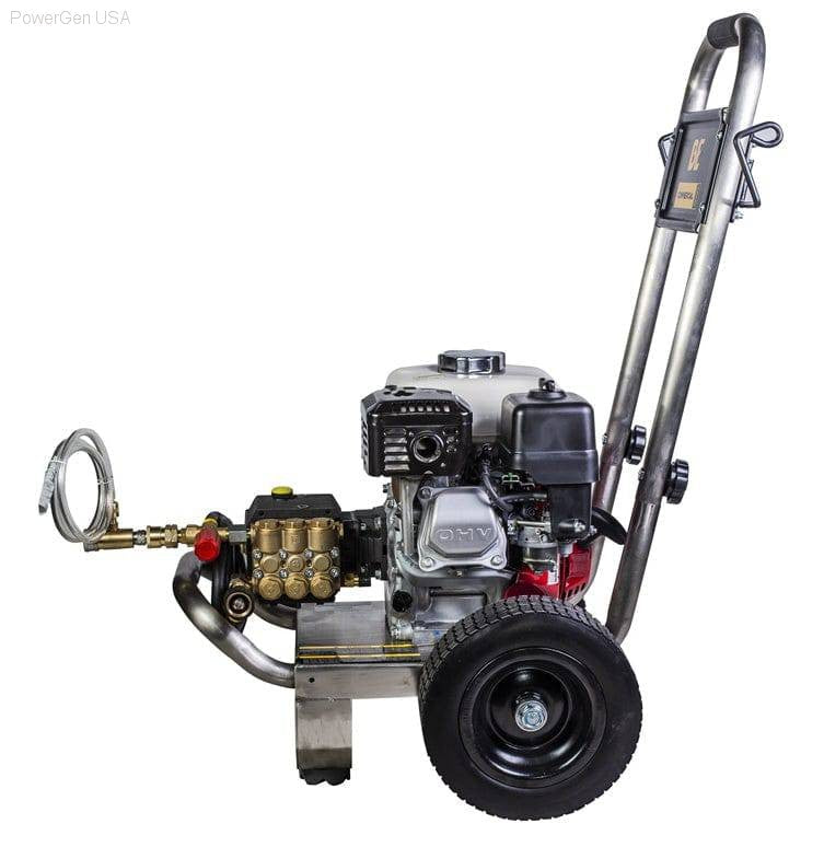 Pressure Washers - BE Power Equipment 2500 PSI  3.0 GPM Gas Pressure Washer With Honda GX200 Engine And General Triplex Pump