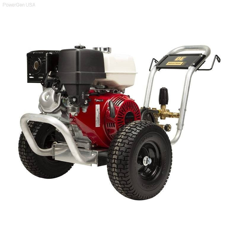 Pressure Washers - BE Power Equipment 3000 Psi 5.0 GPM Honda GX390 Engine Gas Belt Drive Pressure Washer