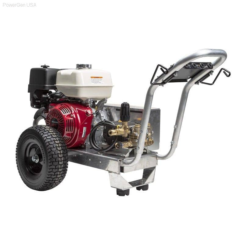 Pressure Washers - BE Power Equipment 3000 Psi 5.0 GPM Honda GX390 Engine Gas Belt Drive Pressure Washer