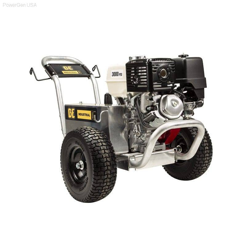 Pressure Washers - BE Power Equipment 3000 Psi 5.0 GPM Honda GX390 Engine Gas Belt Drive Pressure Washer