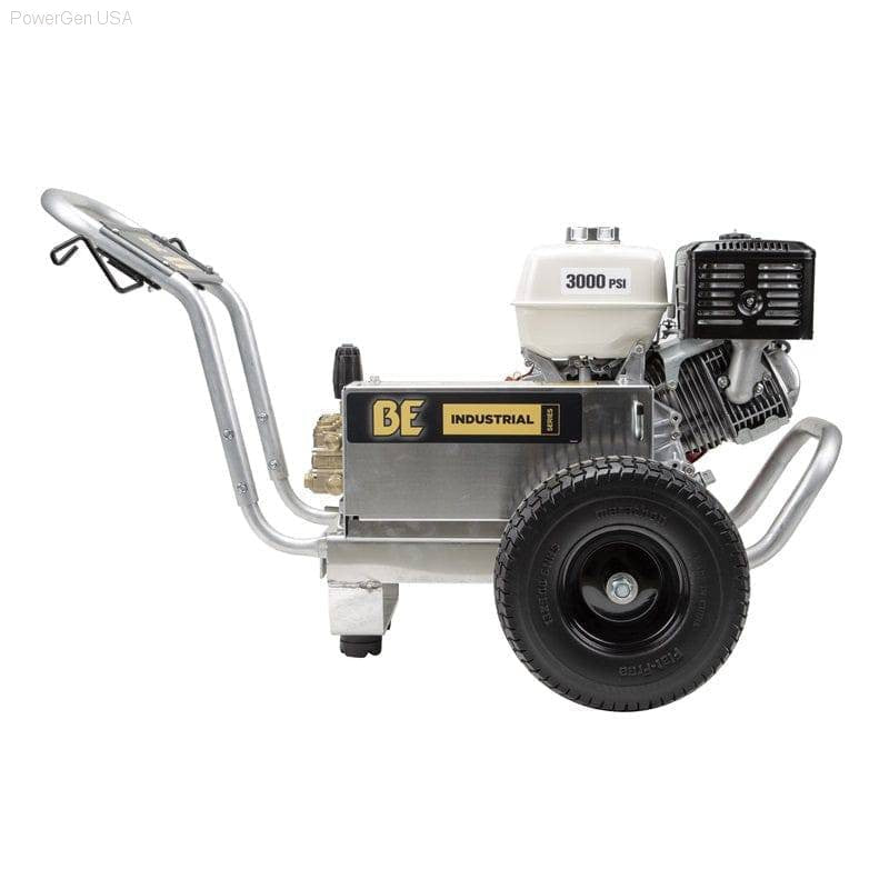 Pressure Washers - BE Power Equipment 3000 Psi 5.0 GPM Honda GX390 Engine Gas Belt Drive Pressure Washer