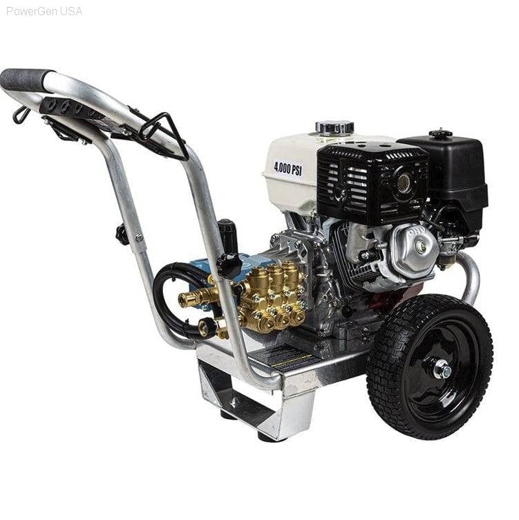 Pressure Washers - BE Power Equipment 4000 PSI 4.0 GPM Gas Pressure Washer With Honda GX390 Engine And CAT Triplex Pump