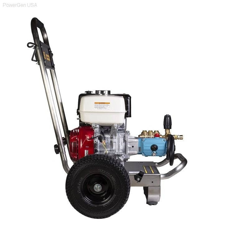 Pressure Washers - BE Power Equipment 4000 PSI 4.0 GPM Gas Pressure Washer With Honda GX390 Engine And CAT Triplex Pump