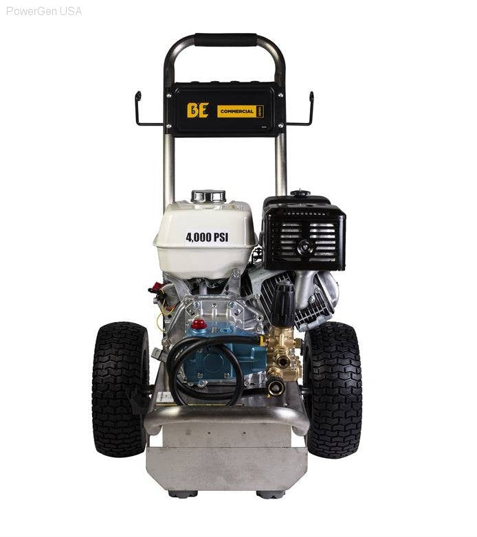 Pressure Washers - BE Power Equipment 4000 PSI 4.0 GPM Gas Pressure Washer With Honda GX390 Engine And CAT Triplex Pump