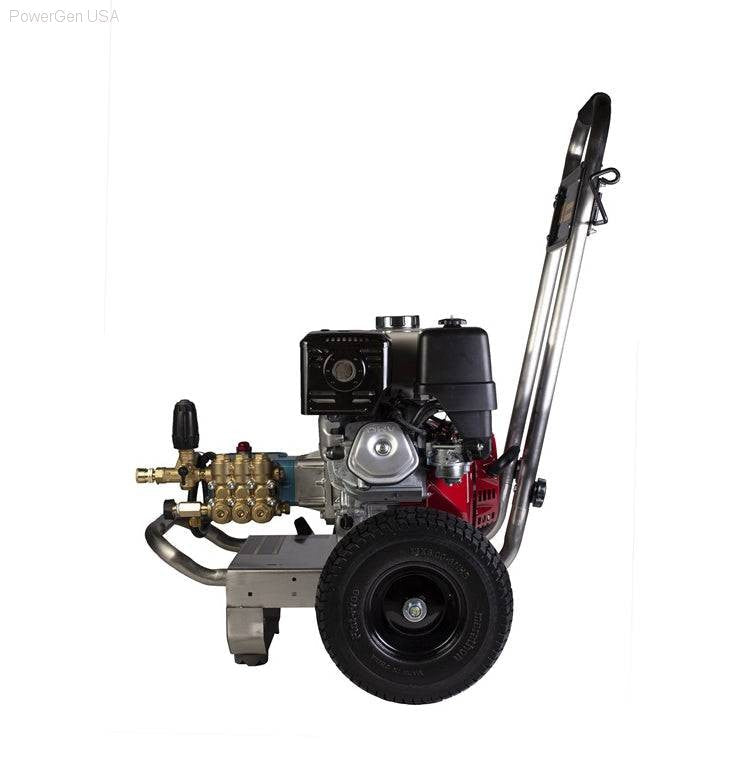 Pressure Washers - BE Power Equipment 4000 PSI 4.0 GPM Gas Pressure Washer With Honda GX390 Engine And CAT Triplex Pump