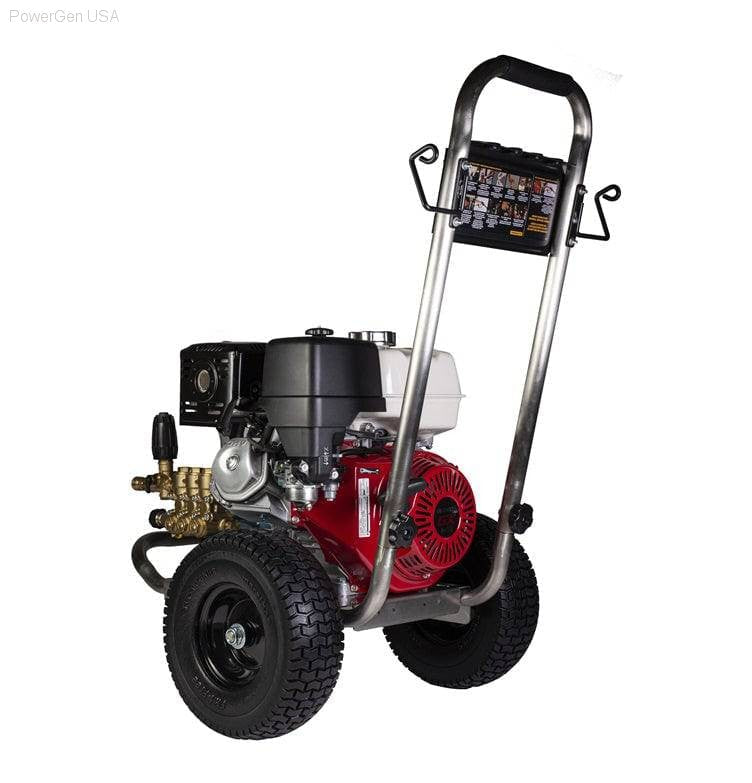 Pressure Washers - BE Power Equipment 4000 PSI 4.0 GPM Gas Pressure Washer With Honda GX390 Engine And CAT Triplex Pump