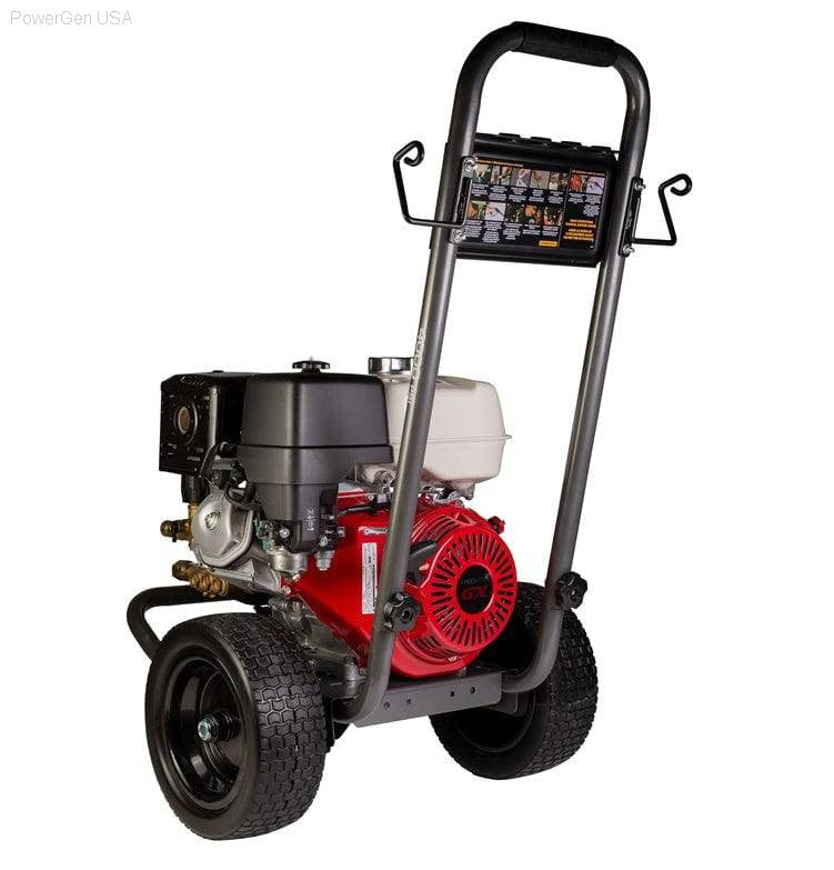 Pressure Washers - BE Power Equipment 4000 PSI 4.0 GPM Gas Pressure Washer With Honda GX390 Engine And Comet Triplex Pump