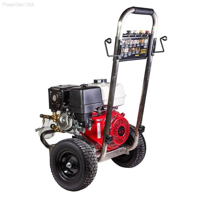 Pressure Washers - Be Power Equipment 4000 PSI 4.0 GPM Gas Pressure Washer With Honda GX390 Engine And Comet Triplex Pump