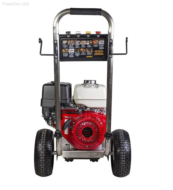 Pressure Washers - Be Power Equipment 4000 PSI 4.0 GPM Gas Pressure Washer With Honda GX390 Engine And Comet Triplex Pump