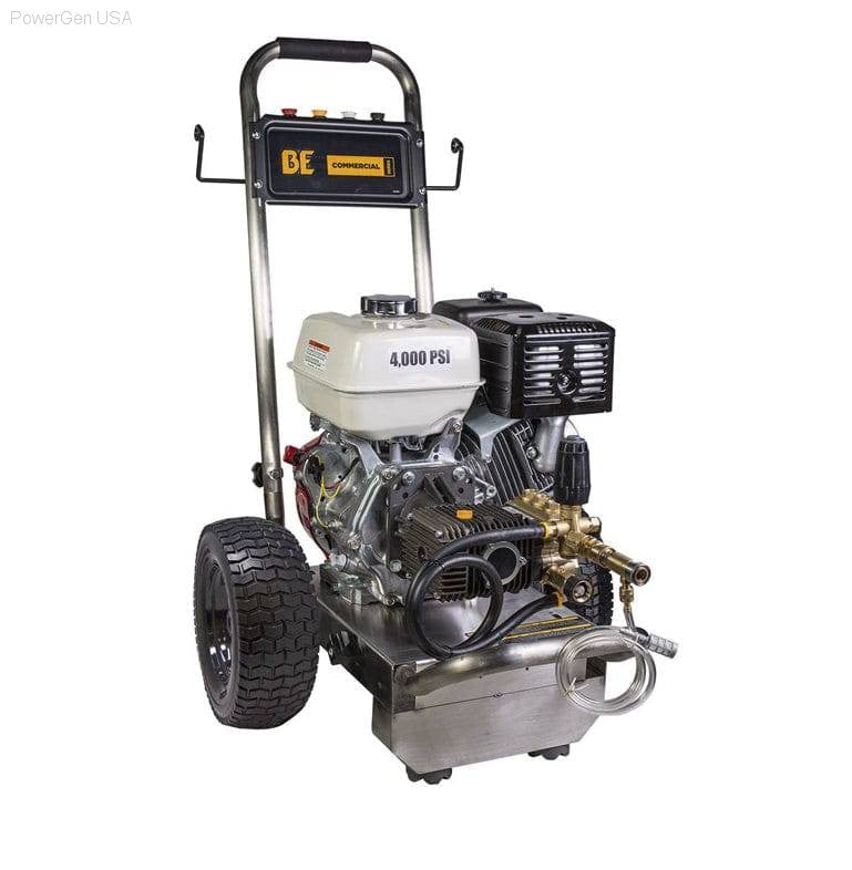 Pressure Washers - Be Power Equipment 4000 PSI 4.0 GPM Gas Pressure Washer With Honda GX390 Engine And Comet Triplex Pump