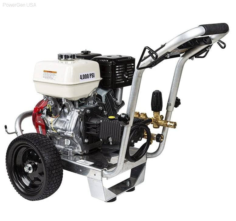 Pressure Washers - BE Power Equipment 4000 PSI 4.0 GPM GPM Gas Pressure Washer With Honda GX390 Engine And General Triplex Pump