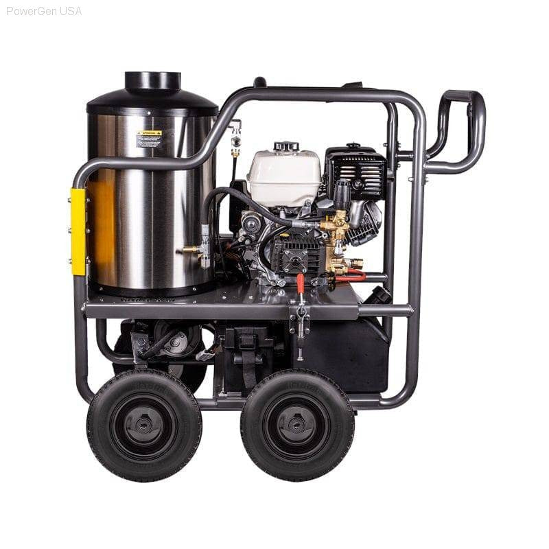 Pressure Washers - BE Power Equipment Commercial Series 4000 Psi 4 GPM 389cc Honda GX390 Engine Gas Hot Water Pressure Washer