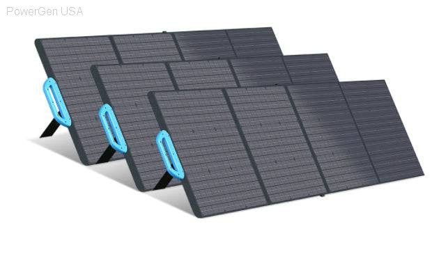 BLUETTI PV200 solar panel setup