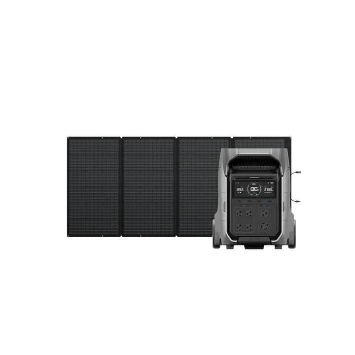 EcoFlow DELTA Pro 3 + 1* Ecoflow 400W Solar Panel- PowerGen USA