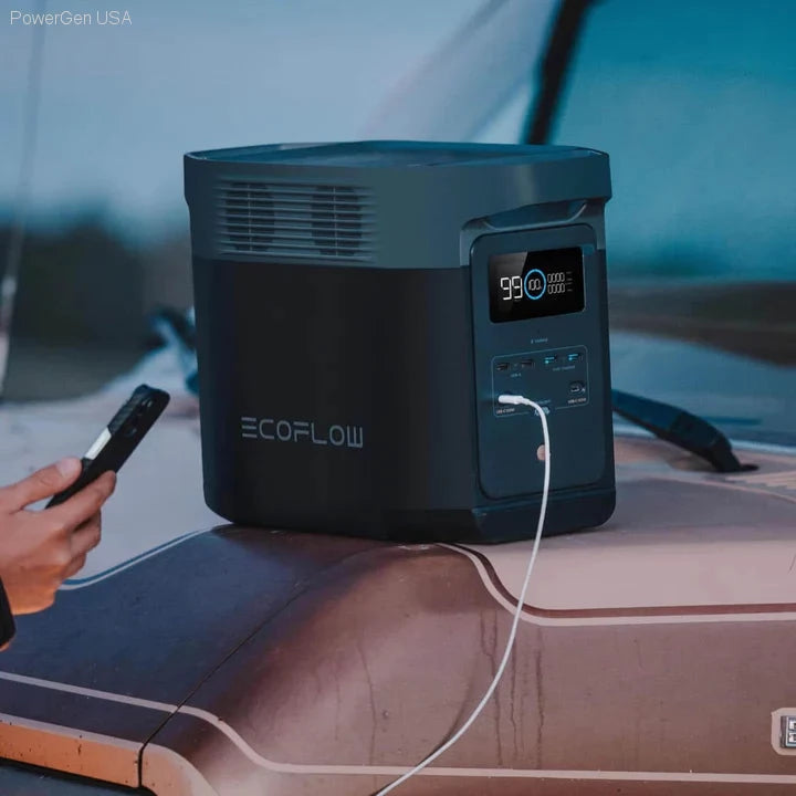 Solar & Battery Powered - EcoFlow DELTA 2 Portable Power Station