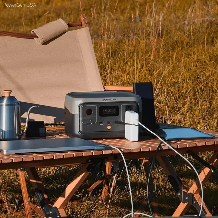 Solar & Battery Powered - EcoFlow RIVER 2 Portable Power Station