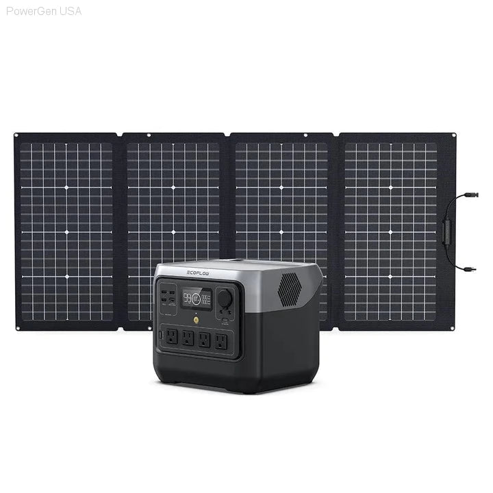 Solar & Battery Powered - EcoFlow RIVER 2 Pro + 1*220W Portable Solar Panel