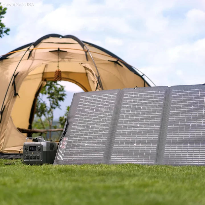 Solar & Battery Powered - EcoFlow RIVER 2 Pro + 1*220W Portable Solar Panel