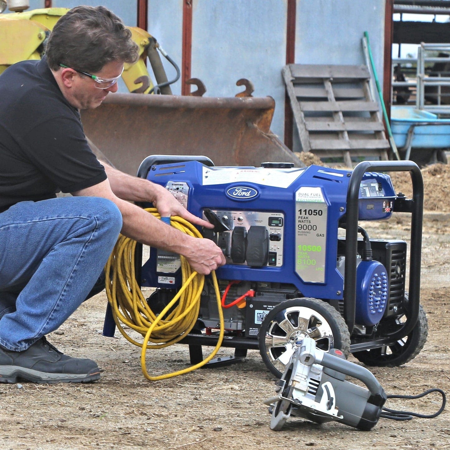 Dual Fuel Hybrid - Ford-FG11050PBE 11,050W Dual Fuel Portable Generator With Switch & Go Technology