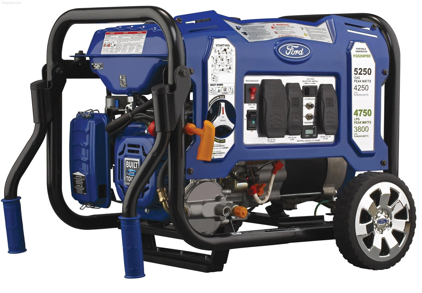 Dual Fuel Hybrid - Ford-FG5250PBE  Dual Fuel Portable Generator With Switch & Go Technology