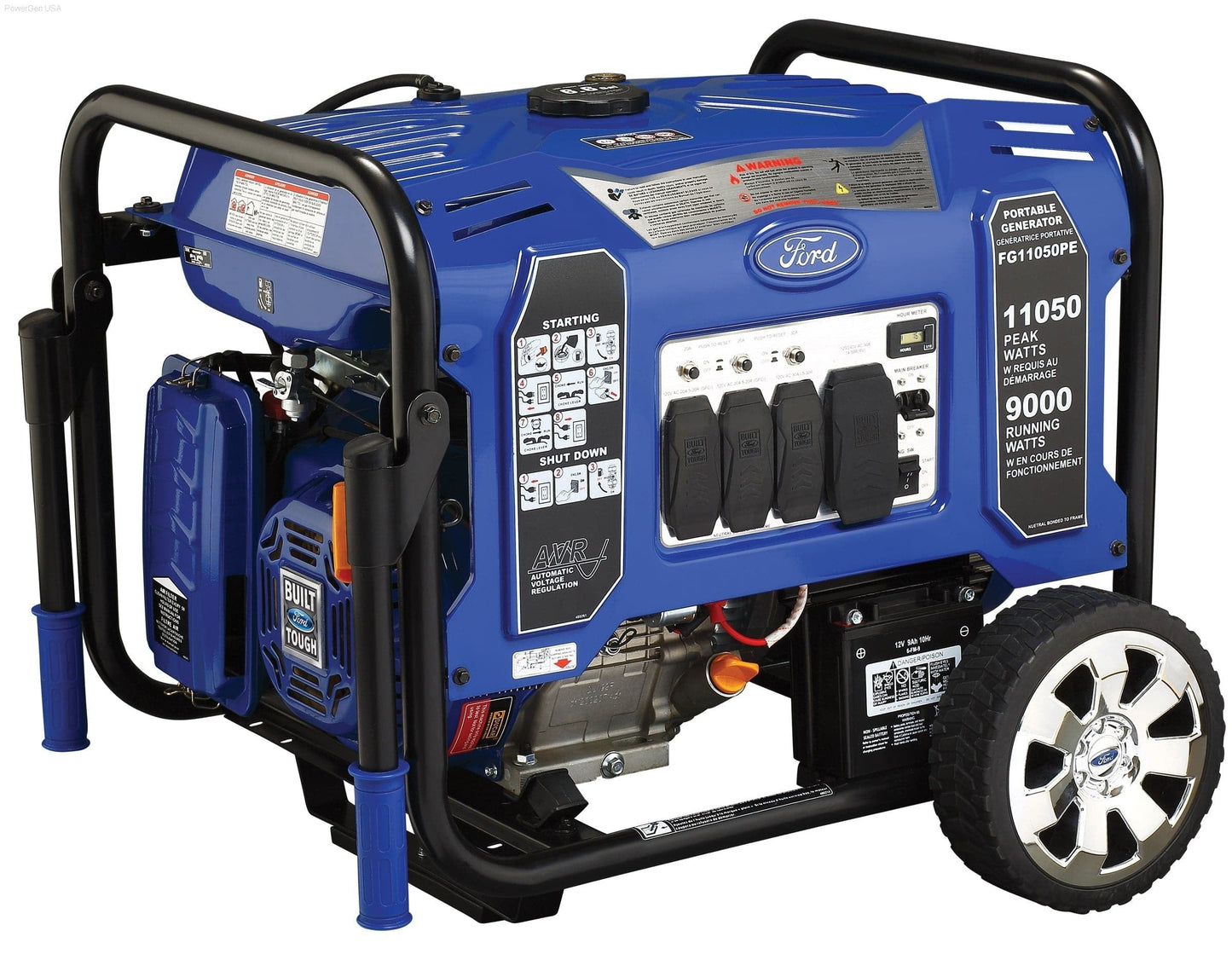 Gas Generators - Ford-FG11050PE 11,050W Peak/9,000w Rated Portable Gas Powered Generator