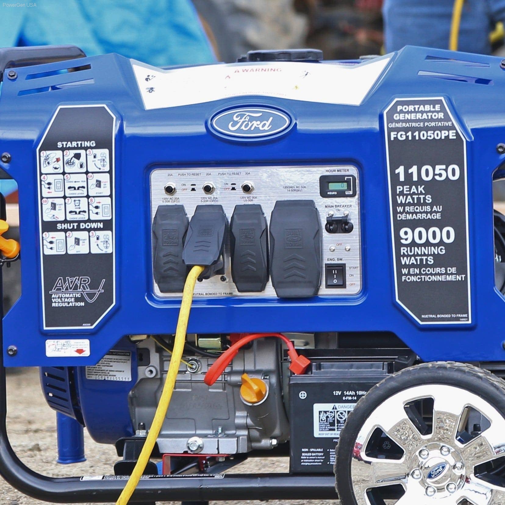 Gas Generators - Ford-FG11050PE 11,050W Peak/9,000w Rated Portable Gas Powered Generator