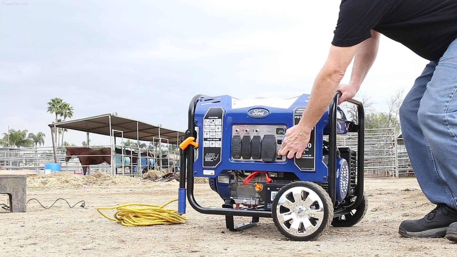 Gas Generators - Ford-FG11050PE 11,050W Peak/9,000w Rated Portable Gas Powered Generator