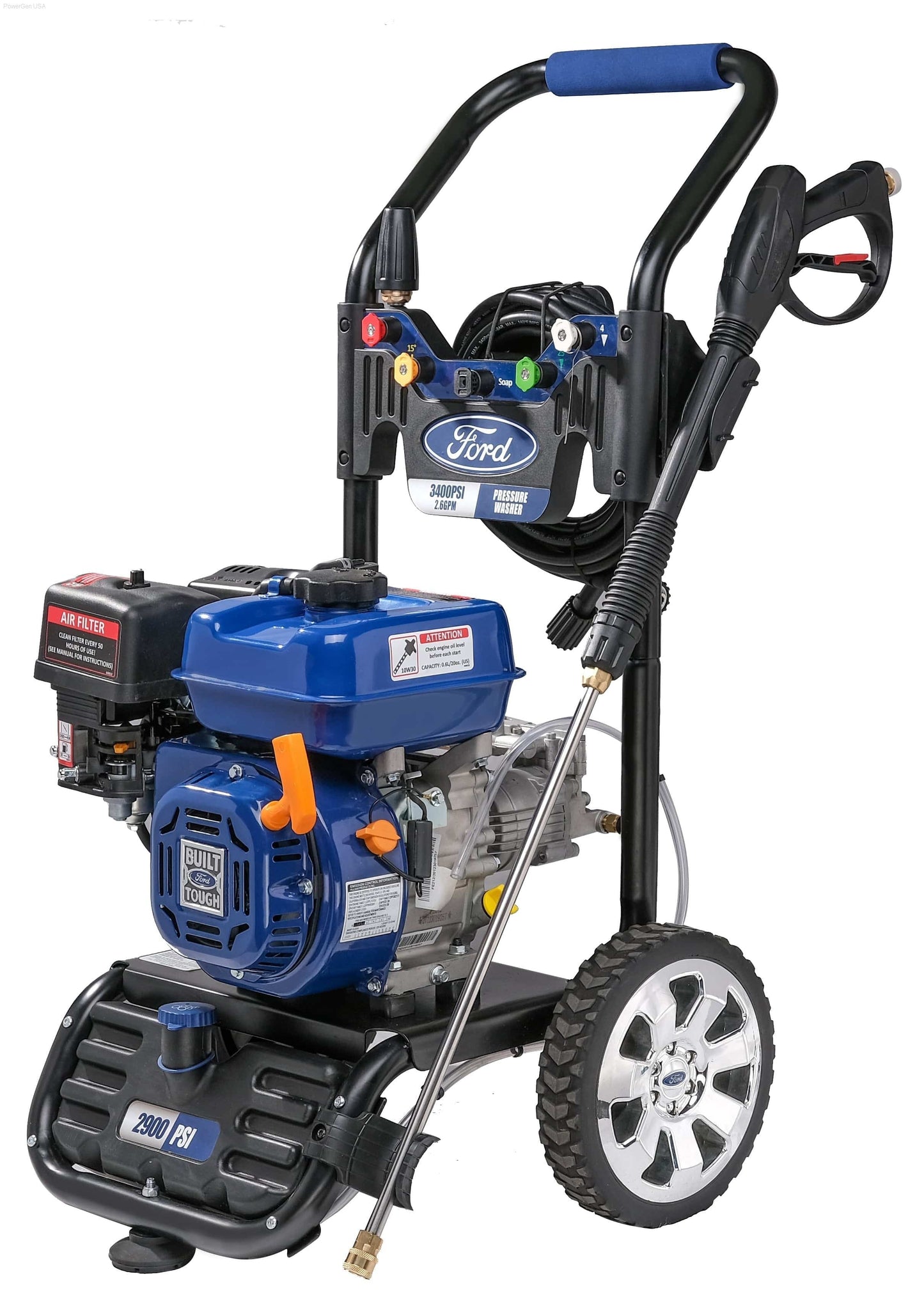 Pressure Washers - Ford-FPWG3400H-J 3400 PSI Gas-Powered Pressure Washer