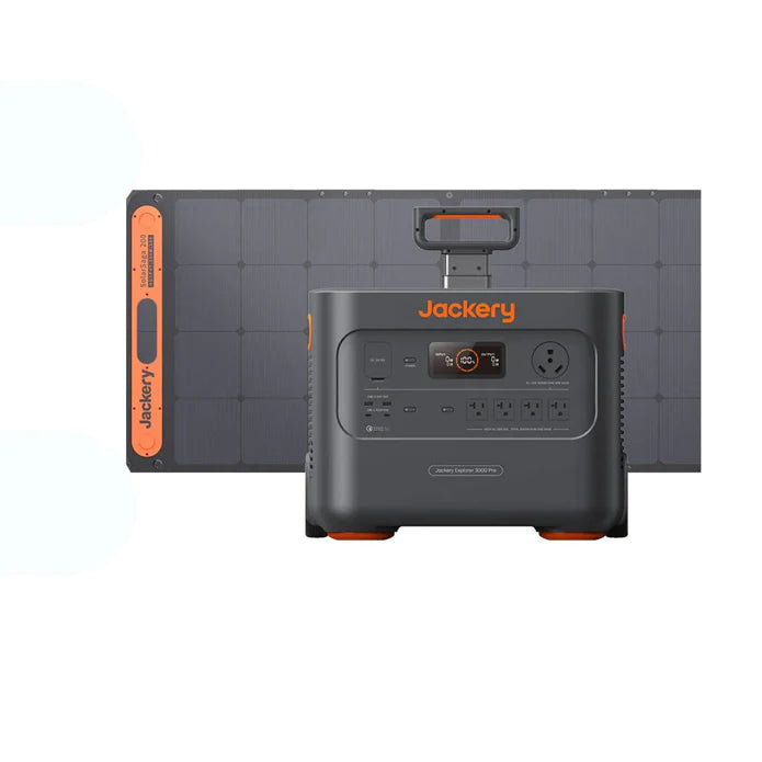 Jackery Explorer Solar Generator 3000 Pro_2SS200 - 1*Explorer 3000 Pro + 1 * Solar Saga 200W