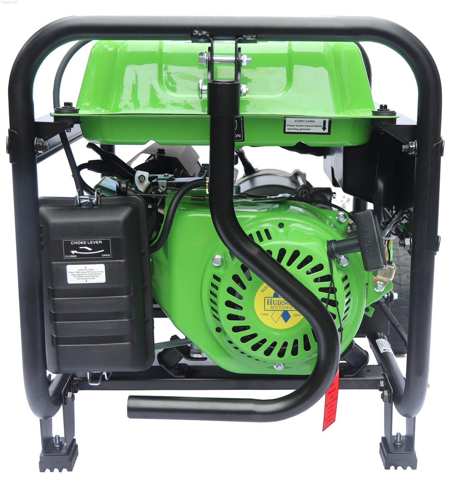 Gas Generators - LIFAN Power USA 3500-Watt Surge 3200 Watt Rated Electric Or Recoil Start Open Frame Generator -CARB