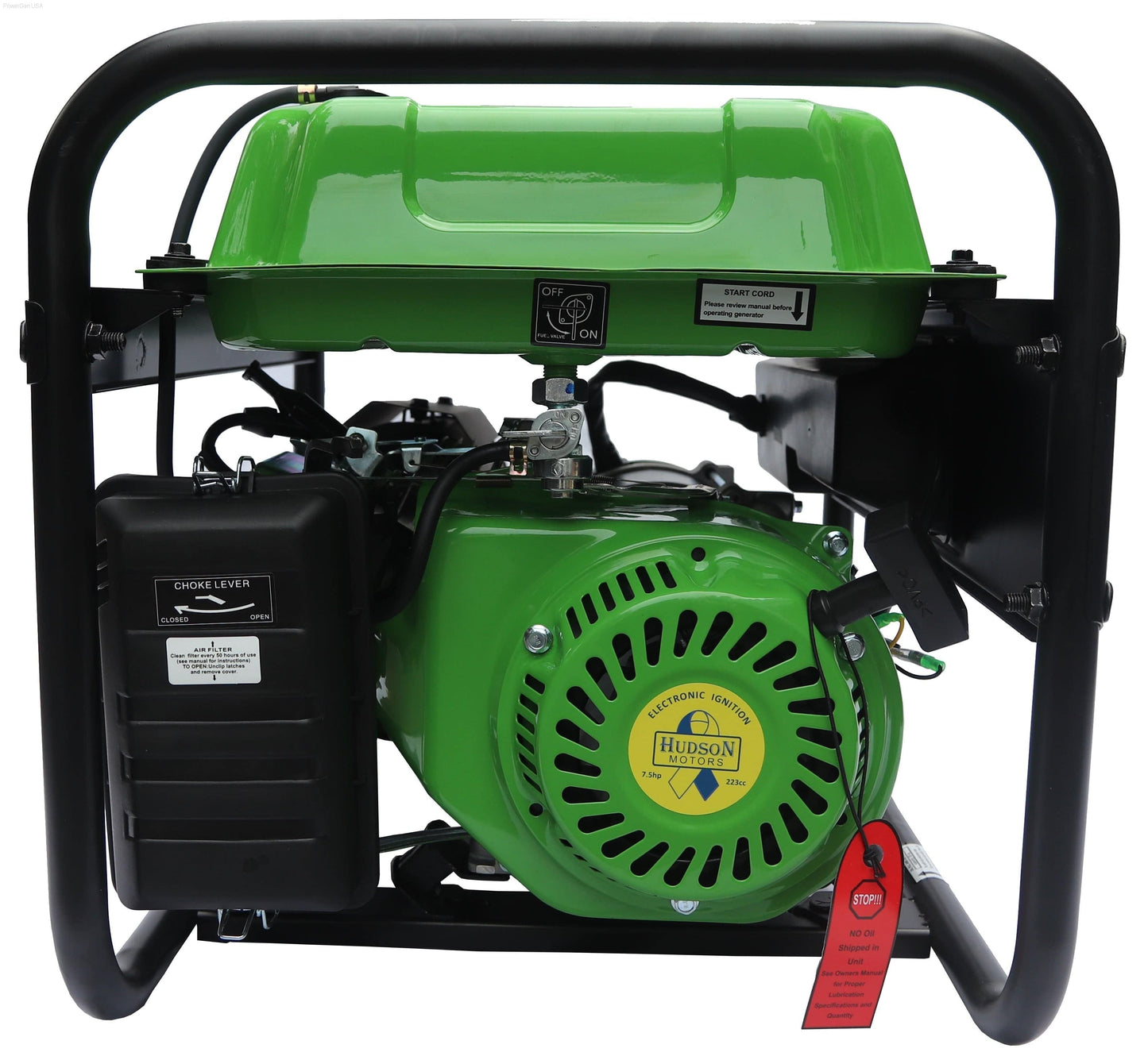 Gas Generators - LIFAN Power USA  3500-Watt Surge 3200 Watt Rated Recoil Start Open Frame Generator -CARB