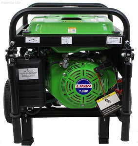 Gas Generators - LIFAN Power USA  4000W Electric Start Generator - 7MHP W/ Recoil Start - CARB
