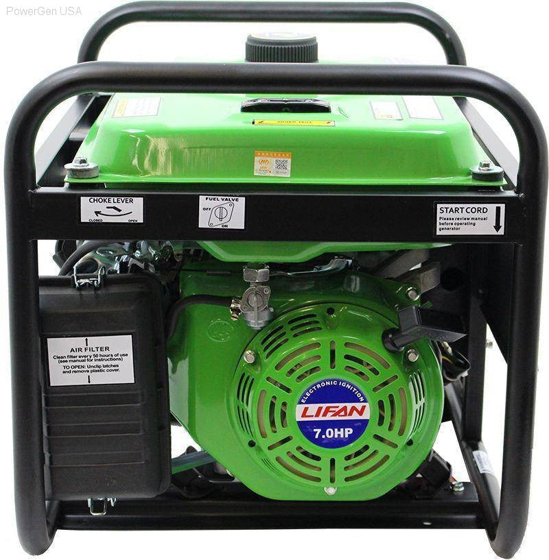 Gas Generators - LIFAN Power USA 4000W Electric Start Generator - 7MHP W/ Recoil Start - CARB