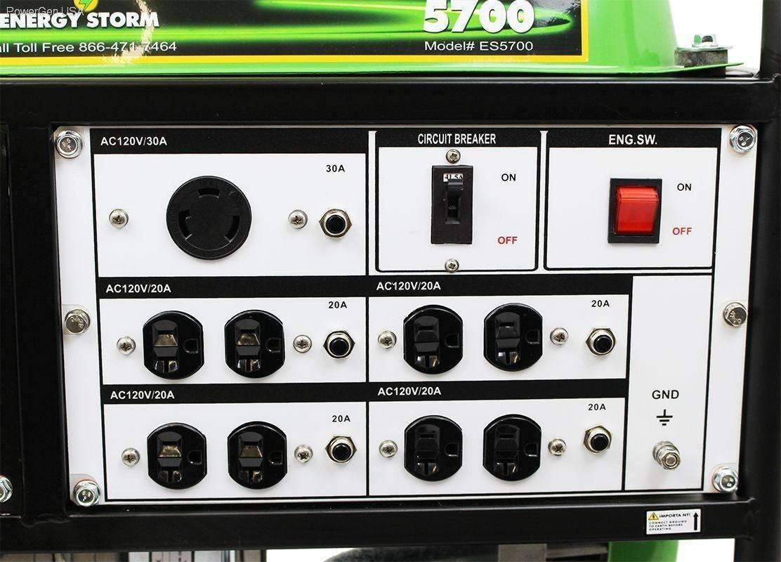 Gas Generators - LIFAN Power USA  5500W ES Generator - 11MHP W/Recoil Start