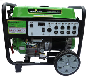 Gas Generators - LIFAN Power USA  6500-Watt Surge 6000 Watt Rated Recoil Start Open Frame Generator -CARB