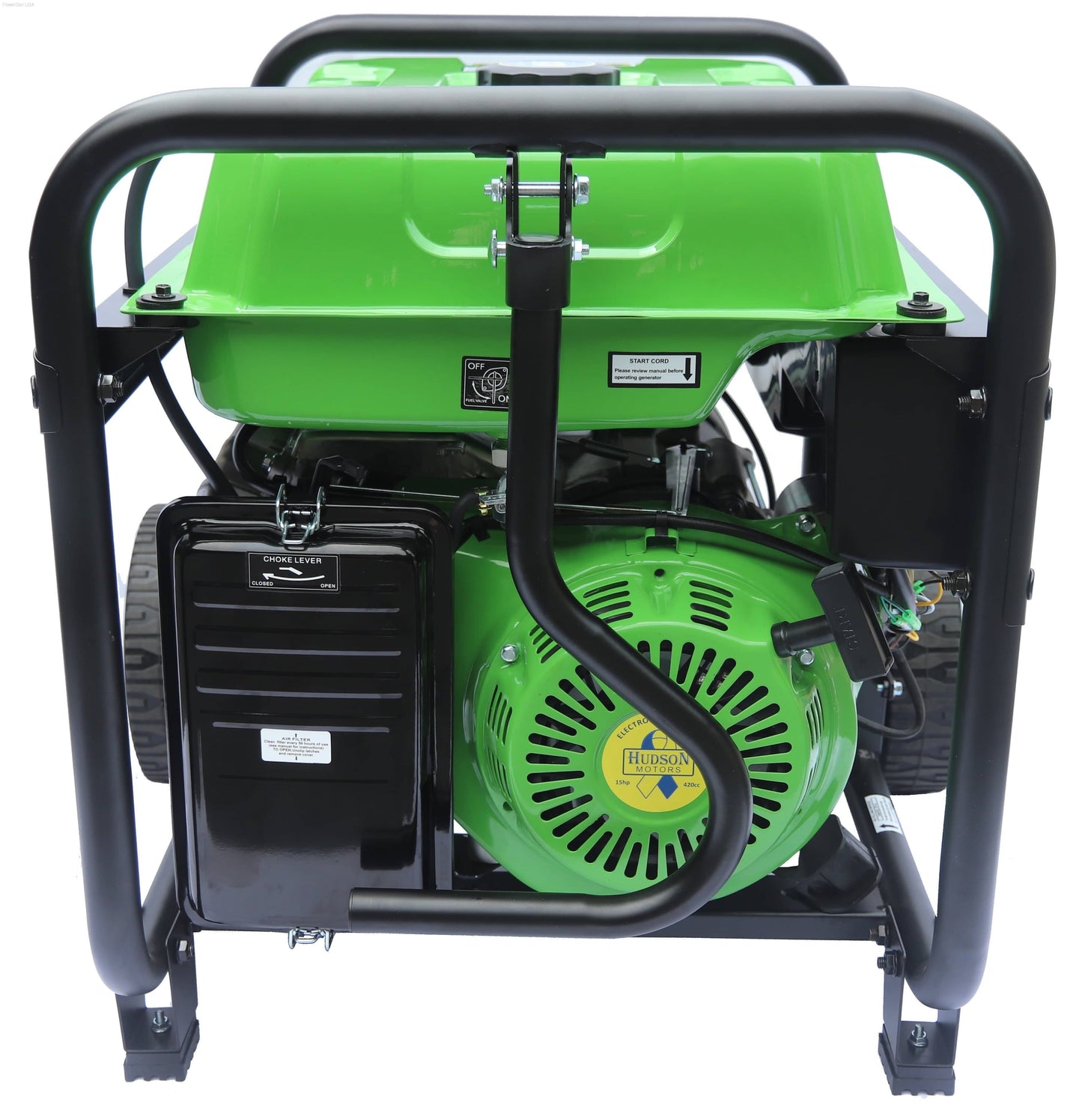 Gas Generators - LIFAN Power USA 6500-Watt Surge 6000 Watt Rated Recoil Start Open Frame Generator -CARB