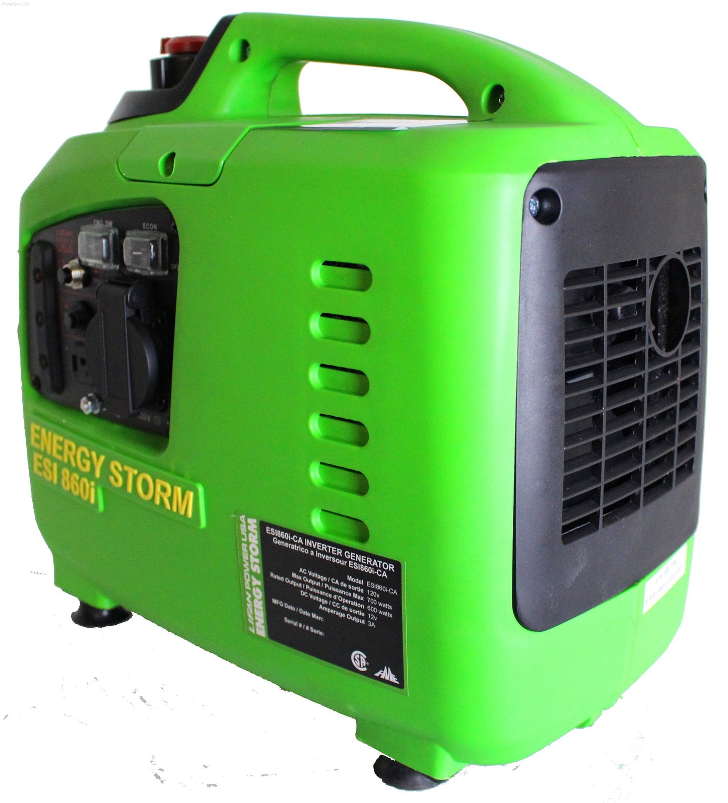 Gas Generators - LIFAN POWER USA 700 Watt Digital Inverter Generator Recoil Start