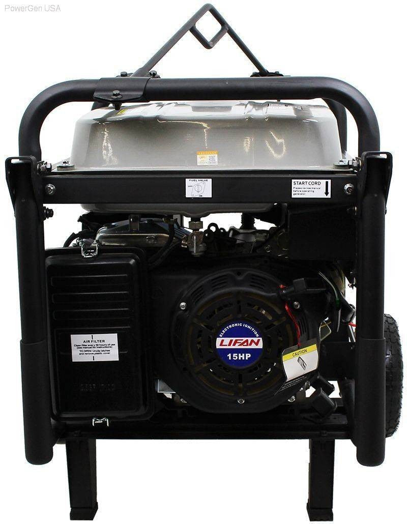 Gas Generators - LIFAN Power USA 8500W Platinum Generator -15MHP W/Recoil/Electric Start RV Model CARB